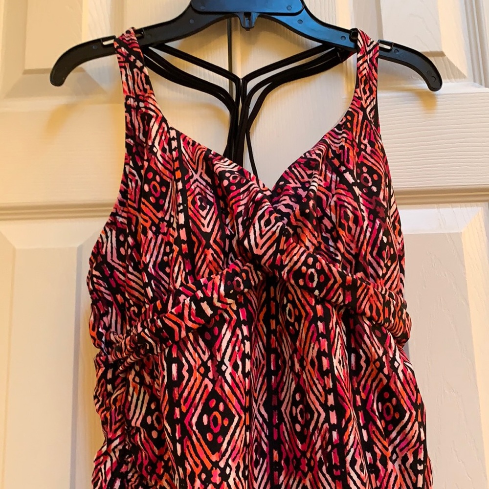 Red and black Swim Top only